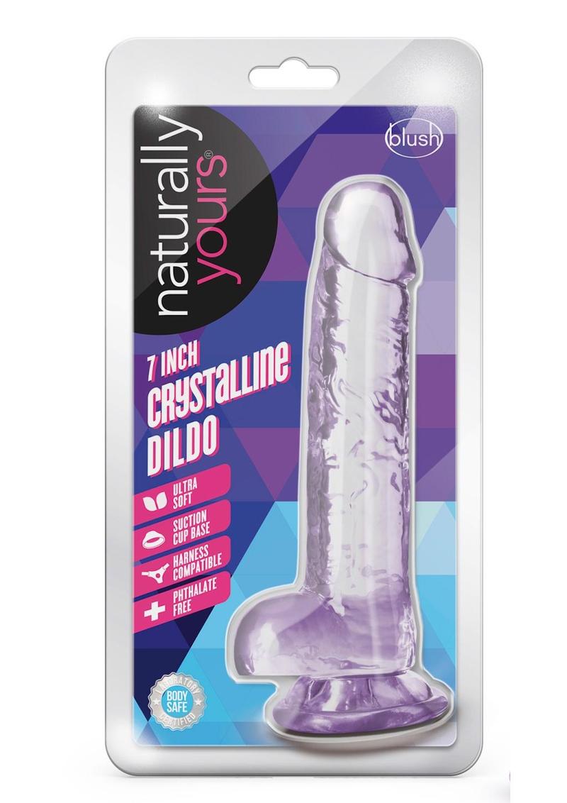Naturally Yours Crystalline Dildo With Harness Compatible