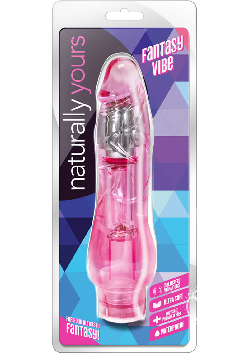 Naturally Yours Fantasy Vibe Vibrating Silicone Dildo