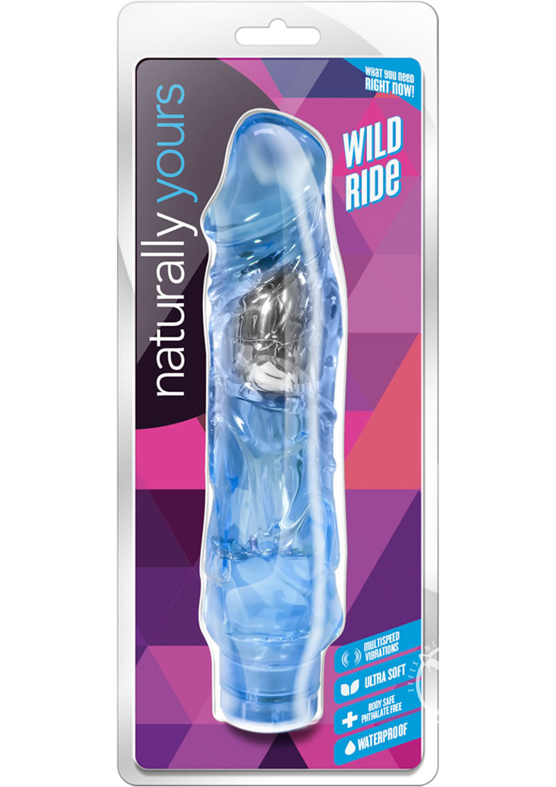 Naturally Yours Wild Ride Waterproof Multi Speed Vibrating Dildo
