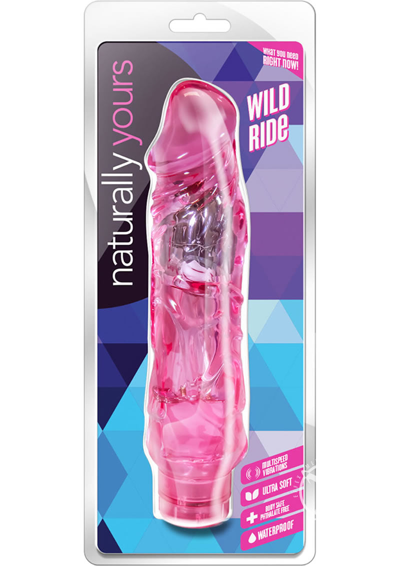 Naturally Yours Wild Ride Waterproof Multi Speed Vibrating Dildo