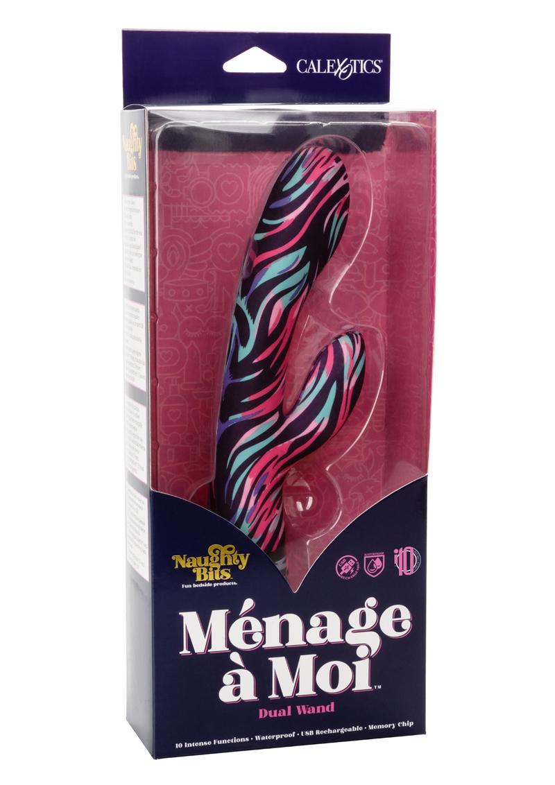 Naughty Bits Ménage à Moi USB-Powered Silicone Twin Wand