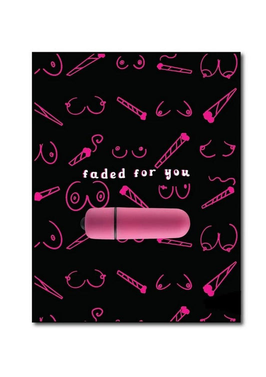 Naughty Vibes Faded for You Vibe Greeting Card