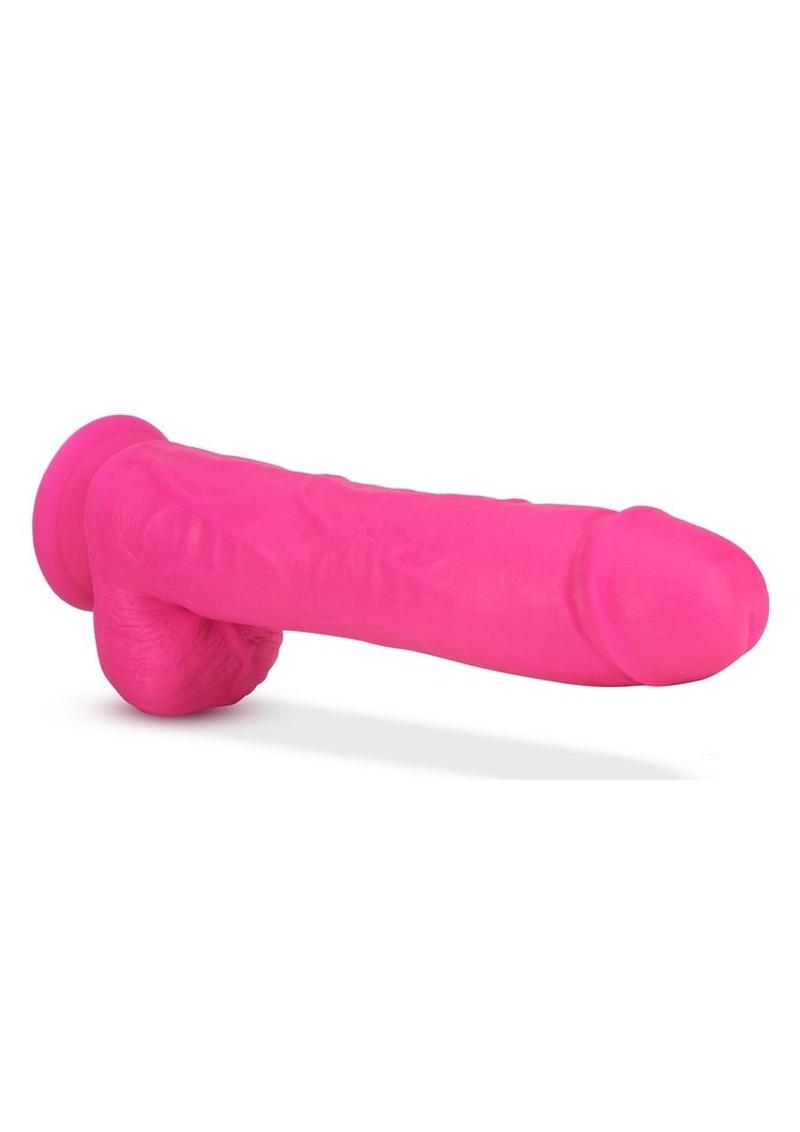 Neo Fragrance-Free Dual Density Dildo With Balls