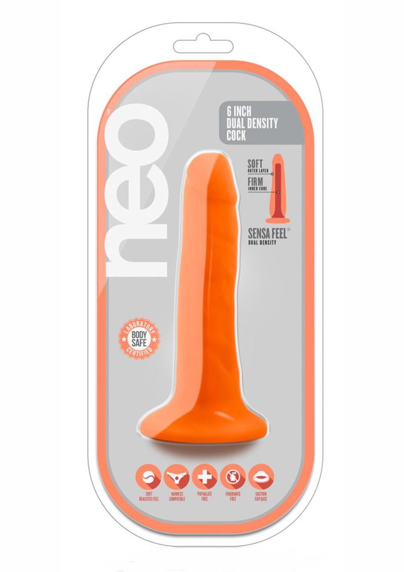 Neo Fragrance-Free Dual Density Dildo With Balls