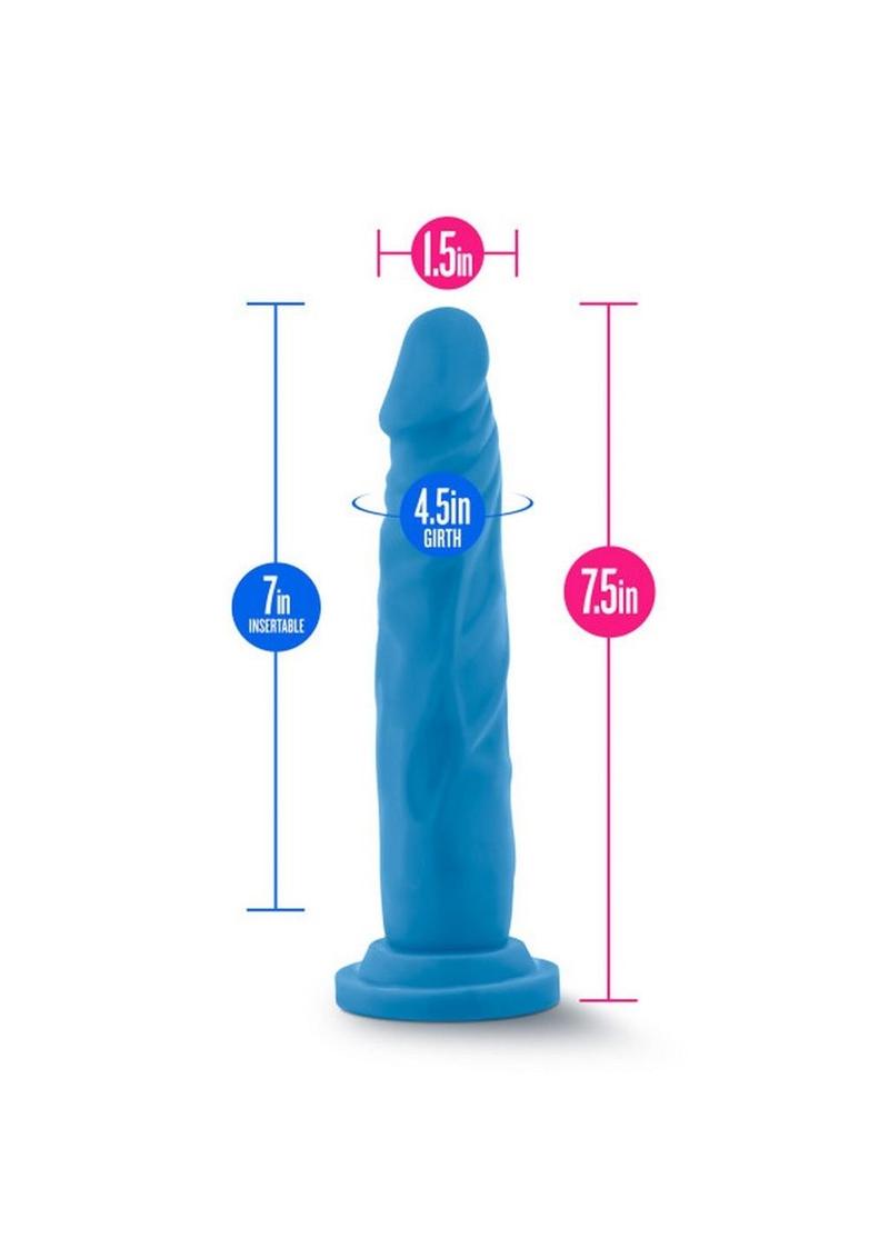 Neo Fragrance-Free Dual Density Dildo With Balls