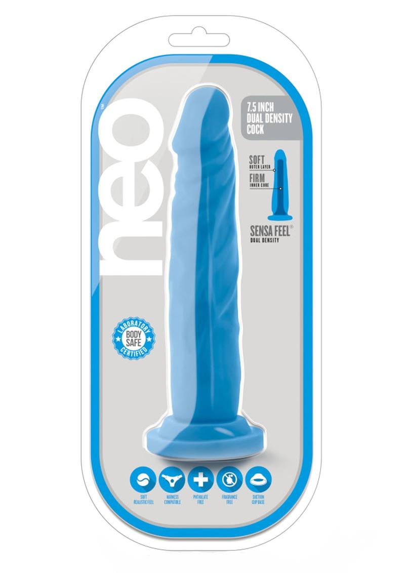 Neo Fragrance-Free Dual Density Dildo With Balls