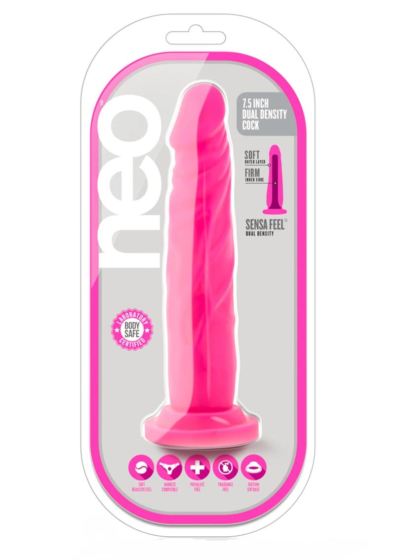 Neo Fragrance-Free Dual Density Dildo With Balls