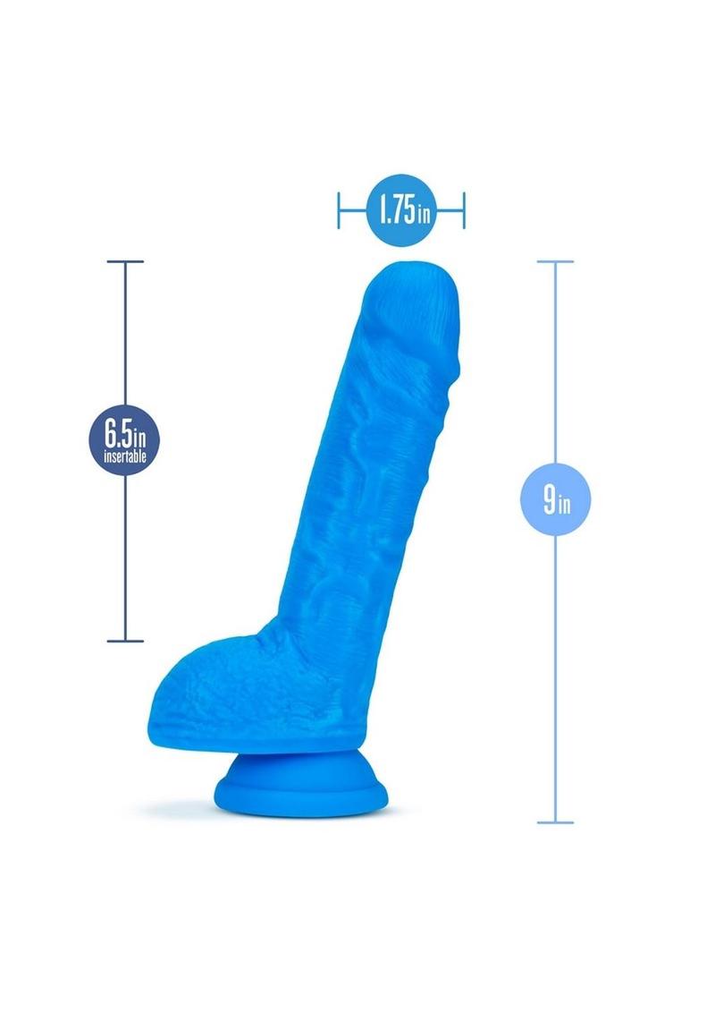 Neo Fragrance-Free Dual Density Dildo With Balls