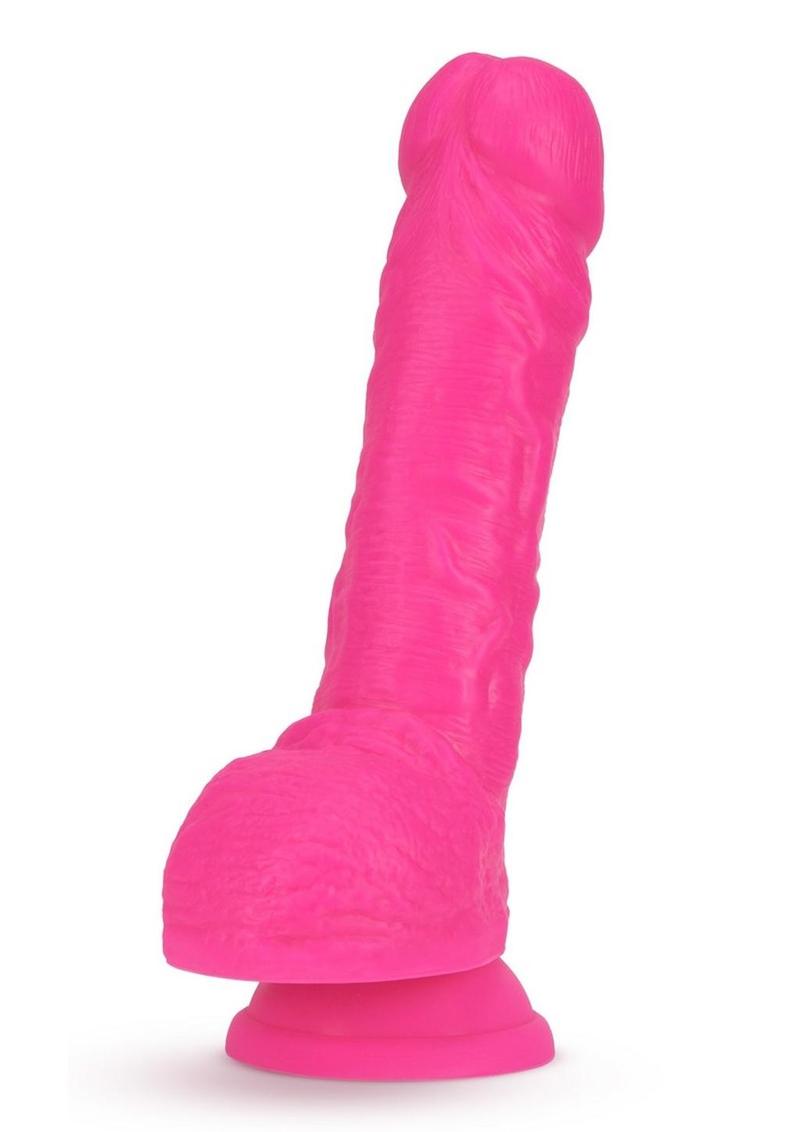 Neo Fragrance-Free Dual Density Dildo With Balls