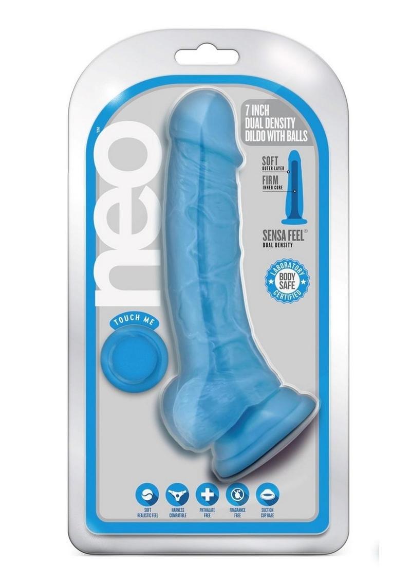 Neo Dual Density Dildo With Balls