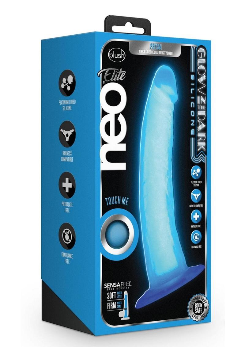 Neo Elite Glow-in-the-Dark And Dual-Density Silicone Dildo