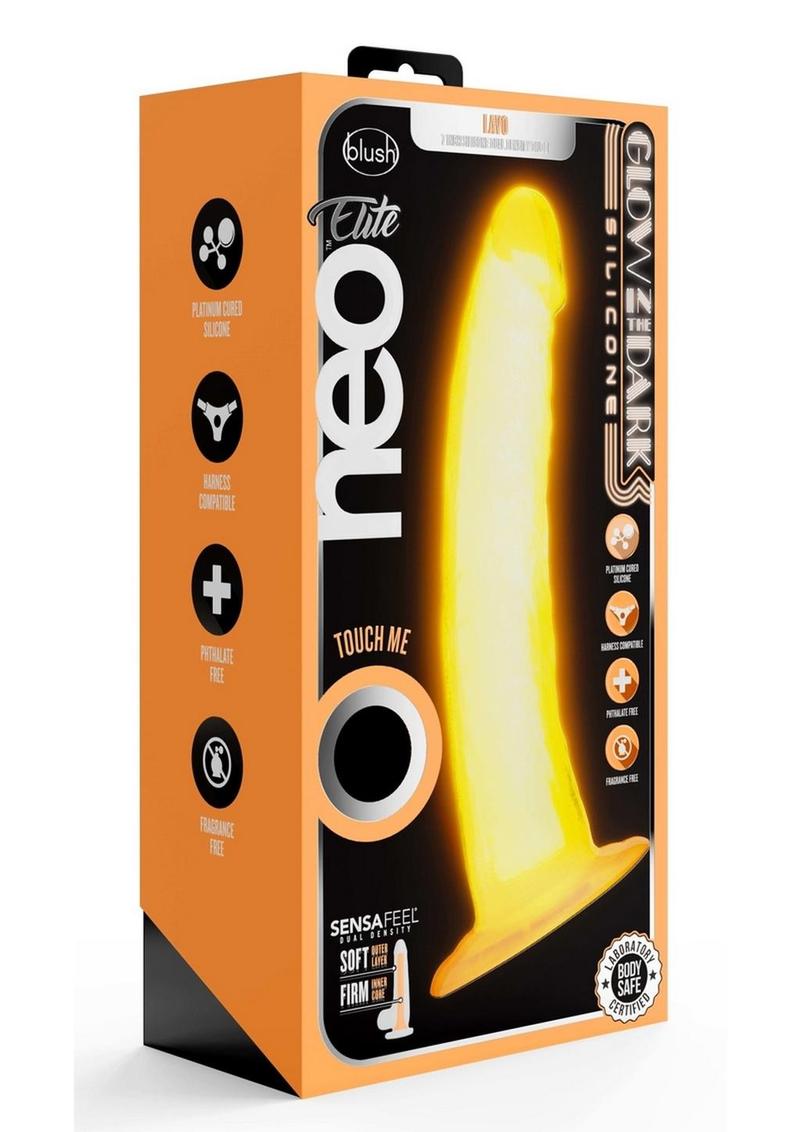 Neo Elite Glow-in-the-Dark And Dual-Density Silicone Dildo