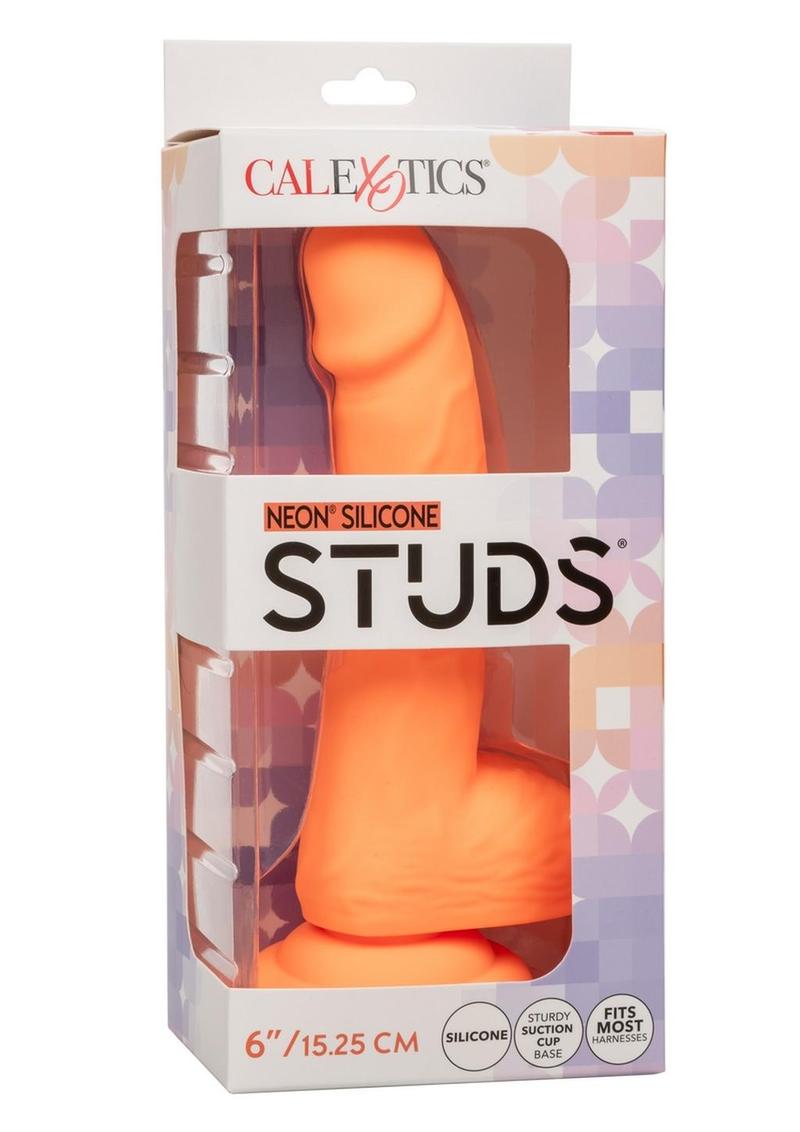 Neon Silicone Studs Dildo Fits Most Harnesses