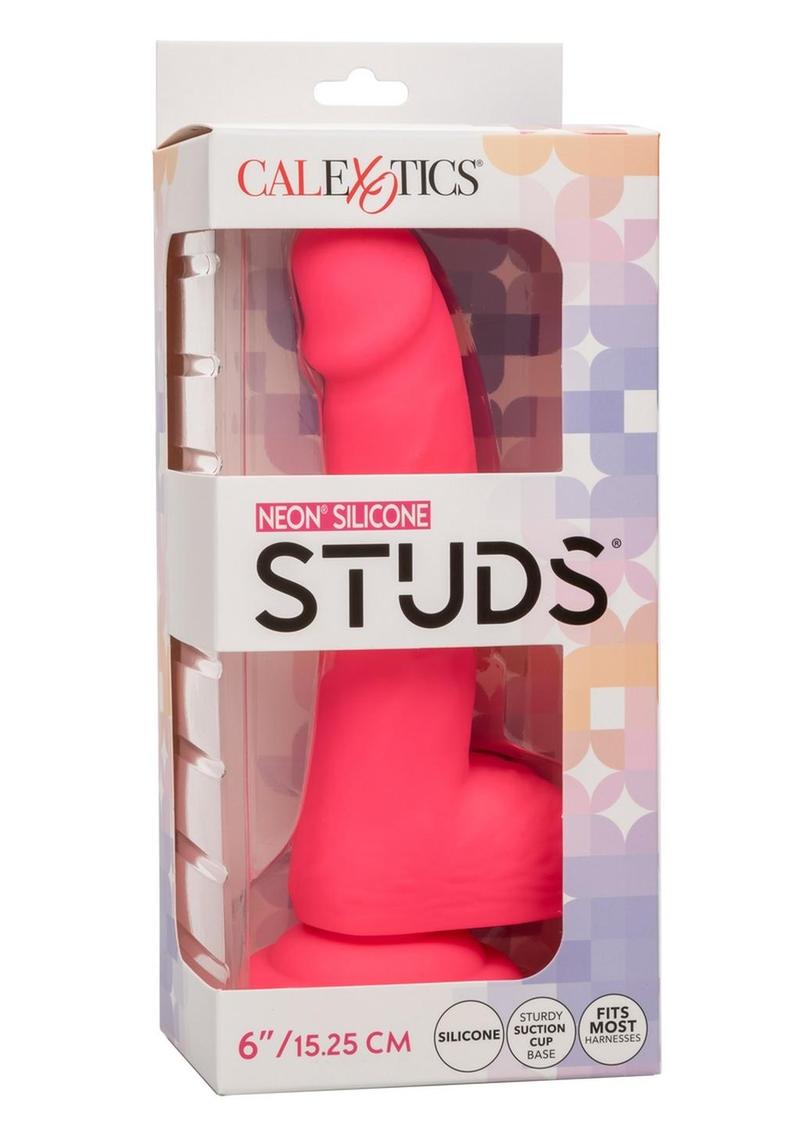 Neon Silicone Studs Dildo Fits Most Harnesses