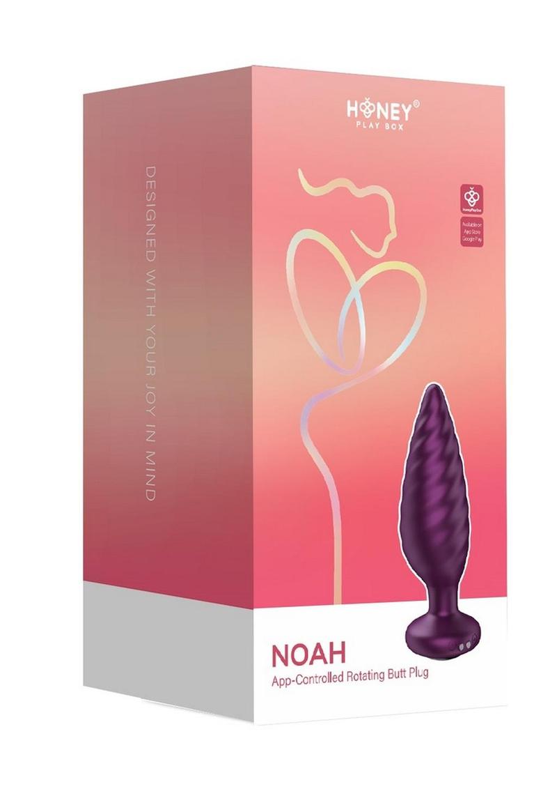 Noah App-Controlled Rechargeable Rotating Butt Plug
