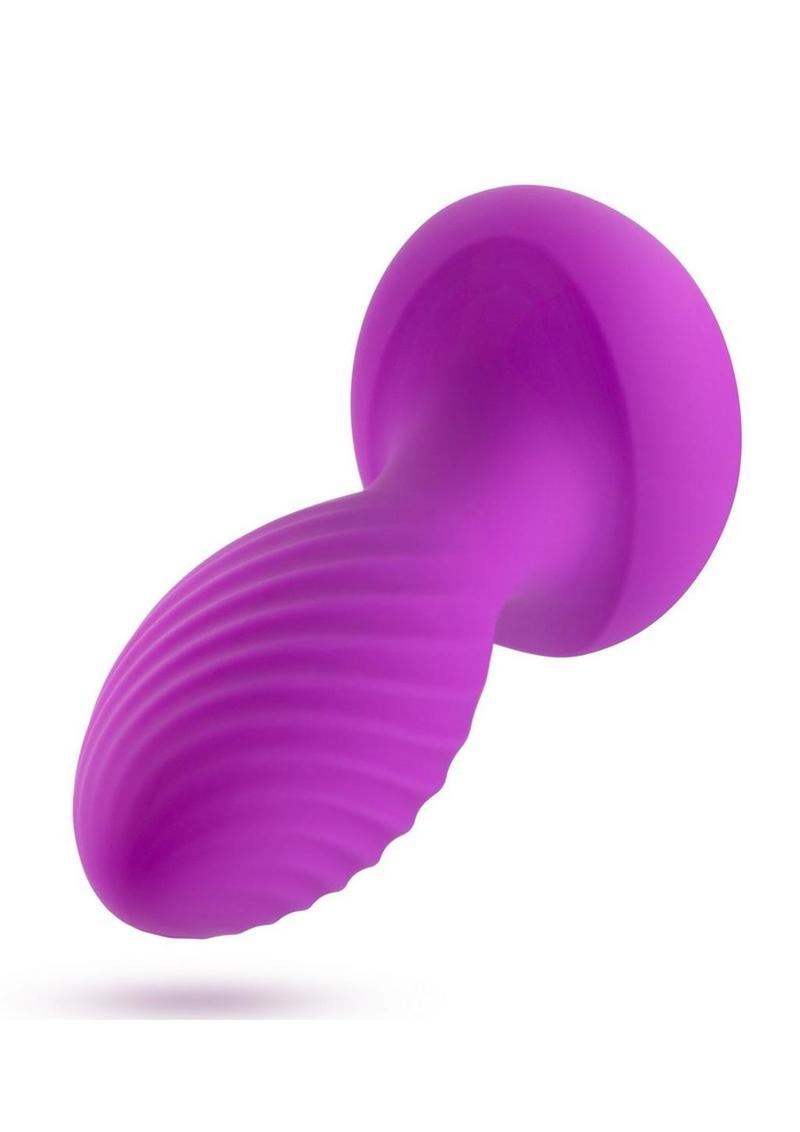 Oh My Gem Mystery Rechargeable Silicone Anal Plug Amethyst Purple