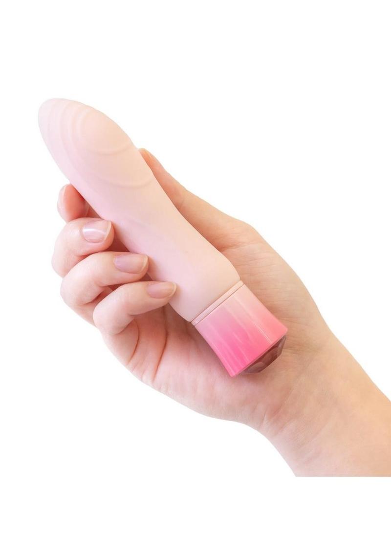 Oh My Gem Elegant Rechargeable Silicone Vibrator – Morganite