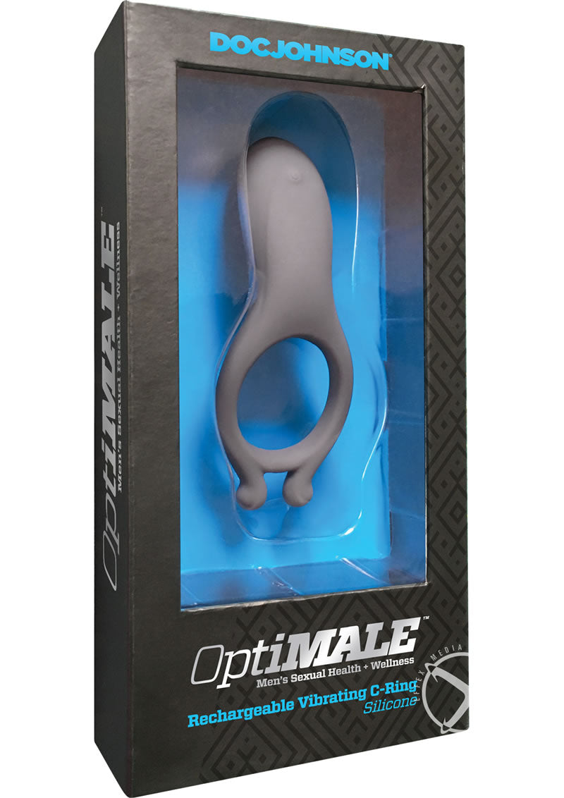 OptiMALE Rechargeable Silicone Vibrating C Ring