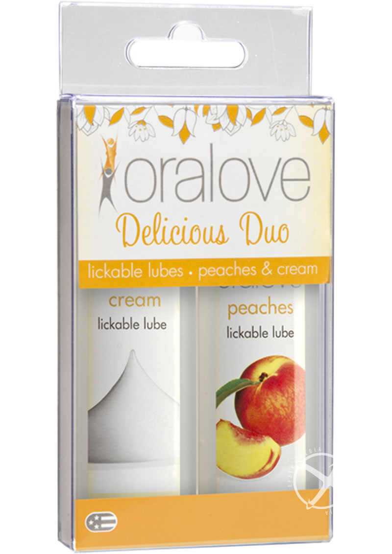 Oralove Delicious Duo Lickable Lubes Peaches And Cream