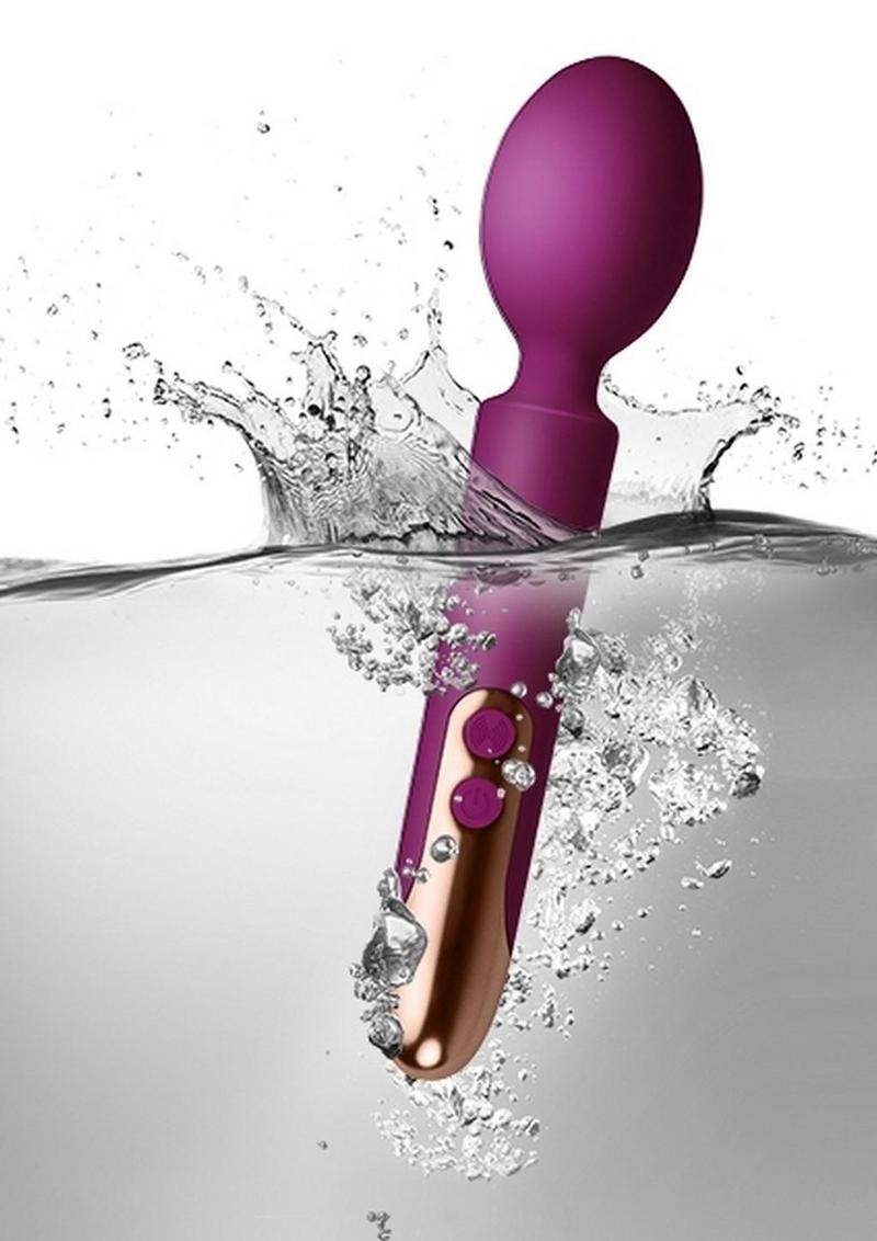 Oriel Silicone Wand Massager Fuchsia with Rose Gold Accent