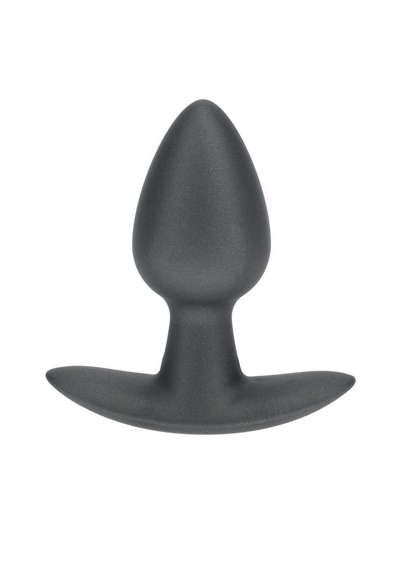 Ouch! Smooth Silicone Anal Plug - Small Gun Metal
