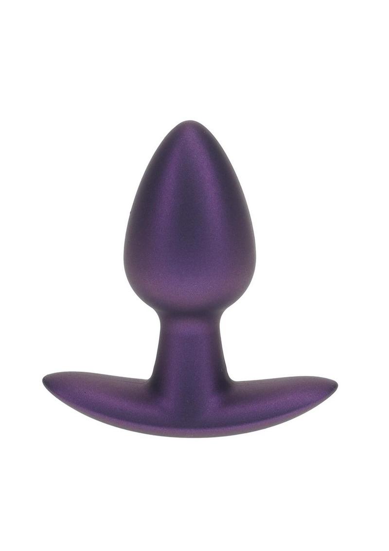 Ouch! Smooth Silicone Anal Plug Small Metallic