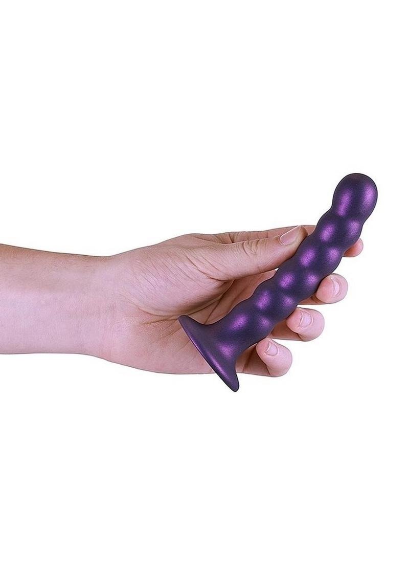 Ouch! Beaded Silicone G-Spot Dildo Curved For Precision Pleasure