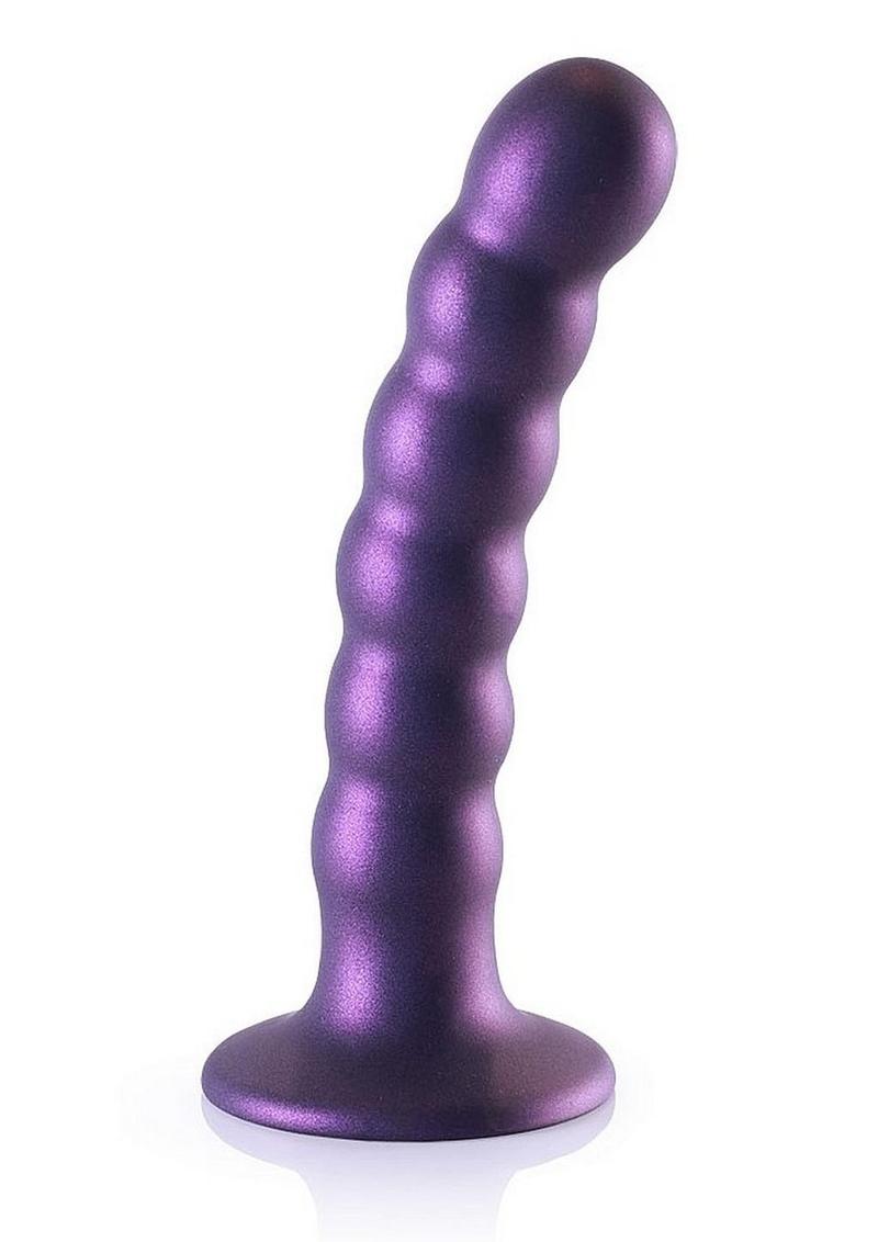 Ouch! Beaded Silicone G-Spot Dildo Curved For Precision Pleasure