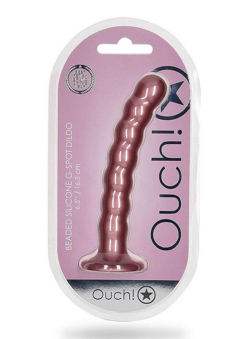 Ouch! Beaded Silicone G-Spot Dildo