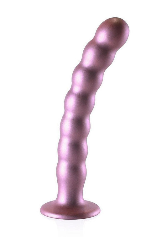 Ouch! Beaded G-Spot Dildo Metallic Rose Gold