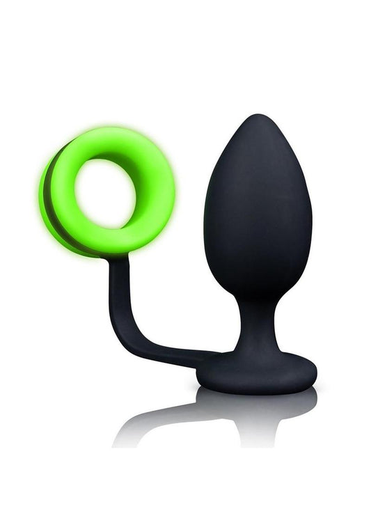 Ouch Glow in the Dark Silicone Butt Plug Cock Ring