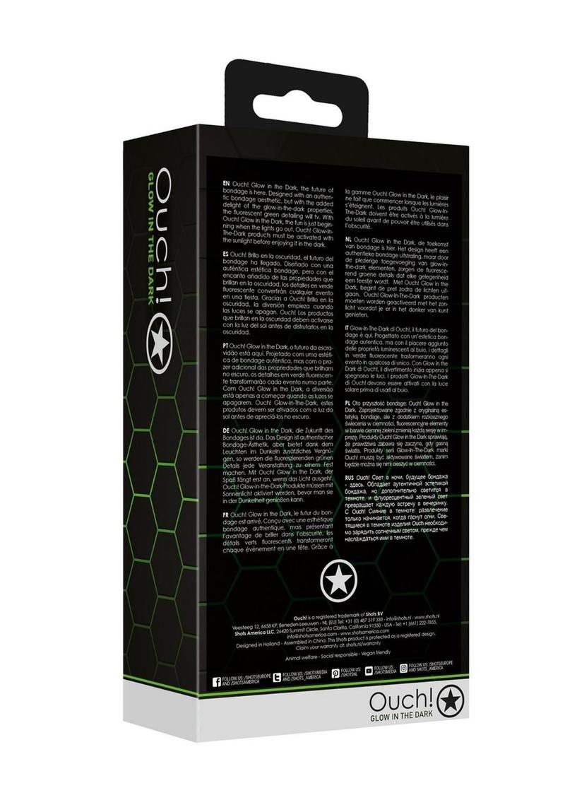 Ouch Glow in the Dark Silicone Butt Plug Cock Ring