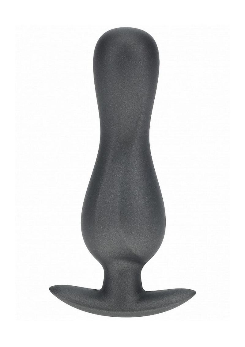 Ouch! Curvy Smooth Silicone Anal Plug – Gunmetal