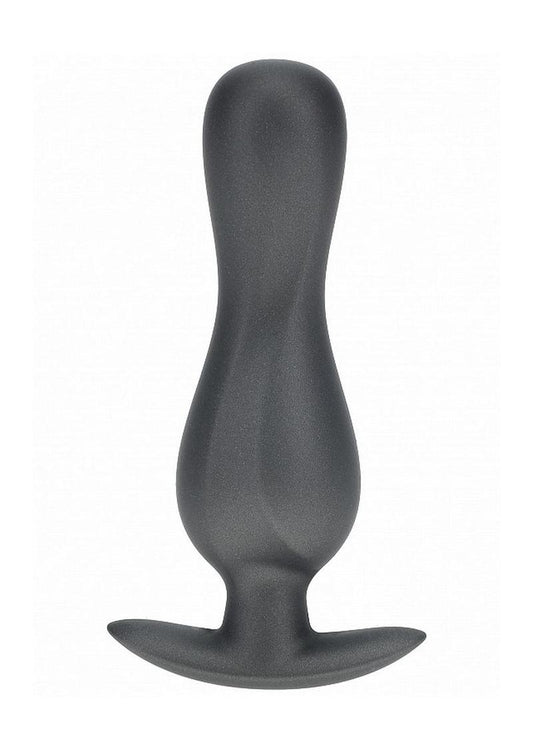 Ouch! Curvy Smooth Silicone Anal Plug – Gunmetal