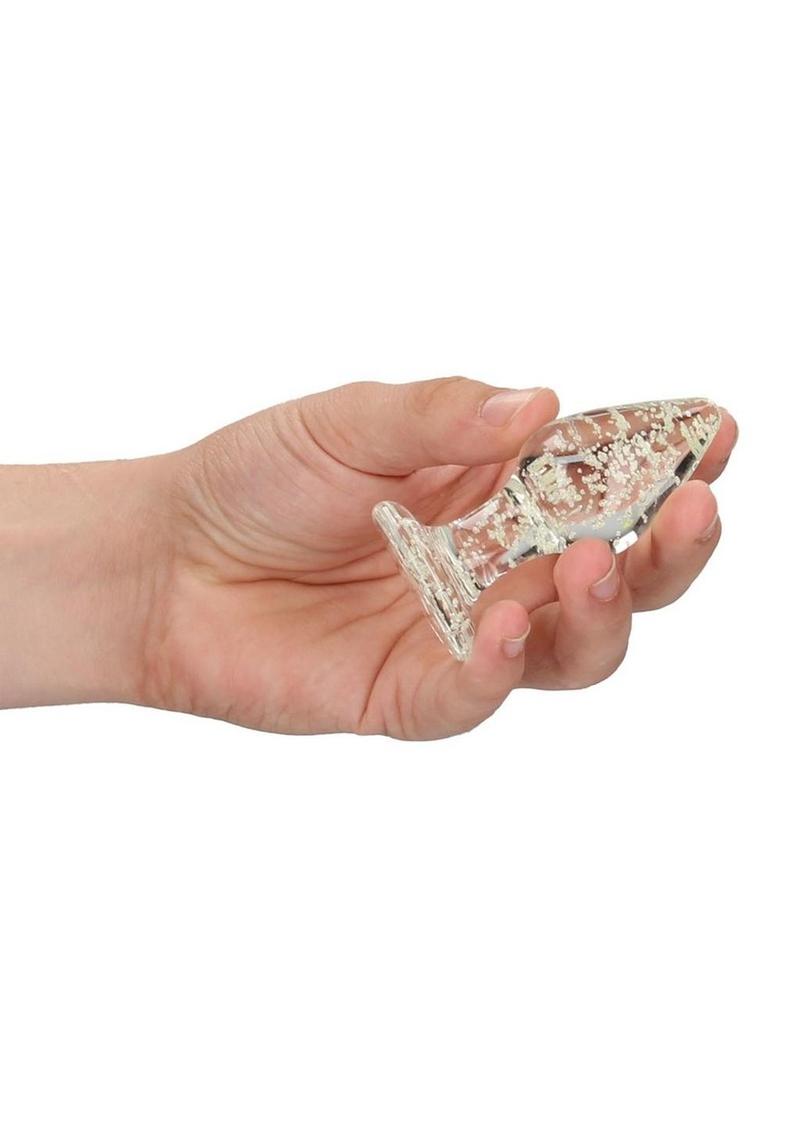 Ouch! Glow in the Dark Glass Butt Plug