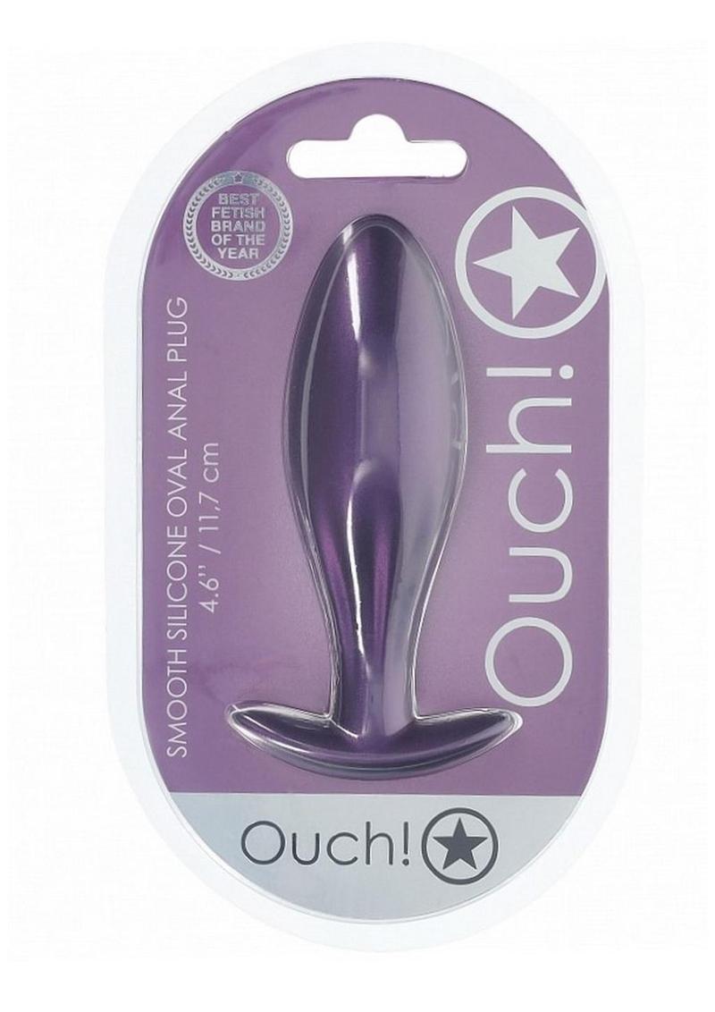 Ouch! Smooth Silicone Oval Anal Plug