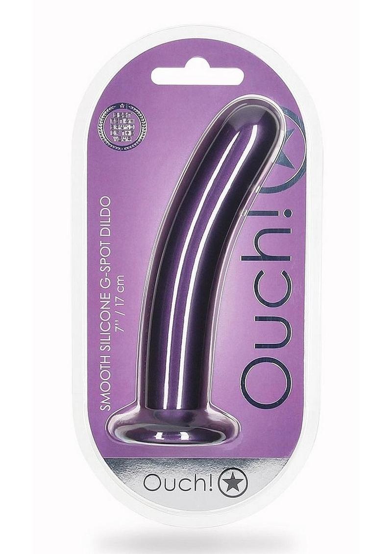 Ouch! Smooth Easy to Clean Silicone G-Spot Dildo