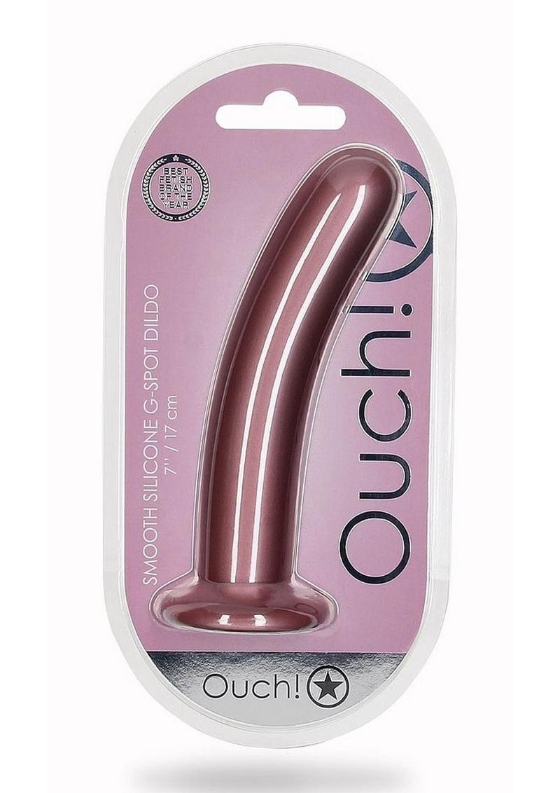 Ouch! Smooth Easy to Clean Silicone G-Spot Dildo