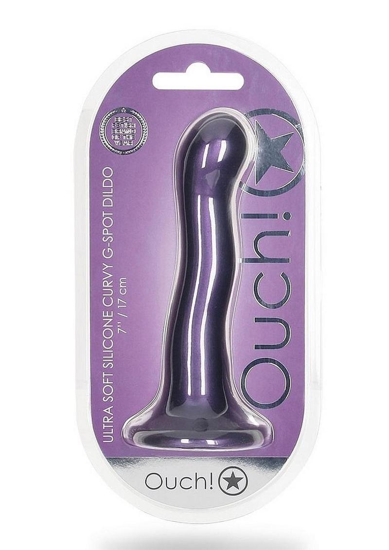 Ouch! Ultra Soft Curvy G-Spot Silicone Dildo