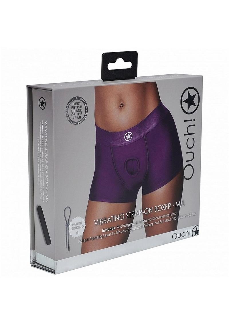 Ouch! Vibrating Strap-On Boxer With Bullet