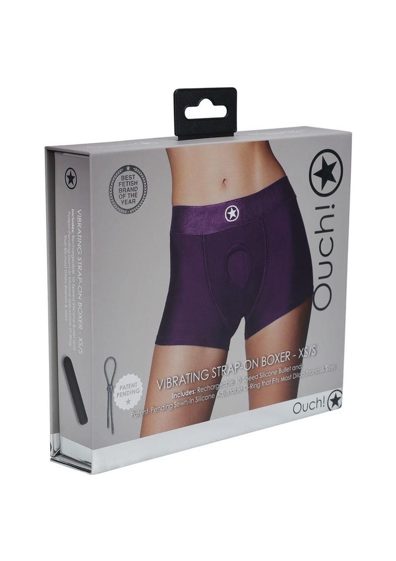 Ouch! Vibrating Strap-On Boxer With Bullet