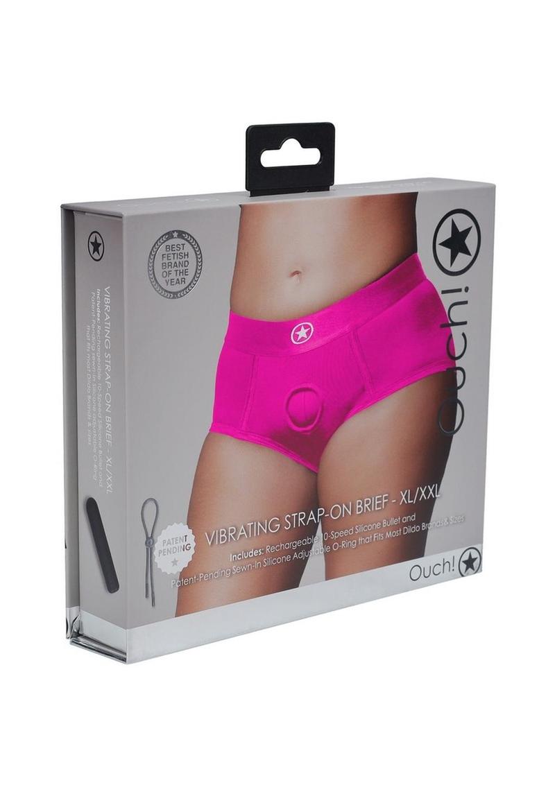 Vibrating Strap-On Brief With Rechargeable Bullet