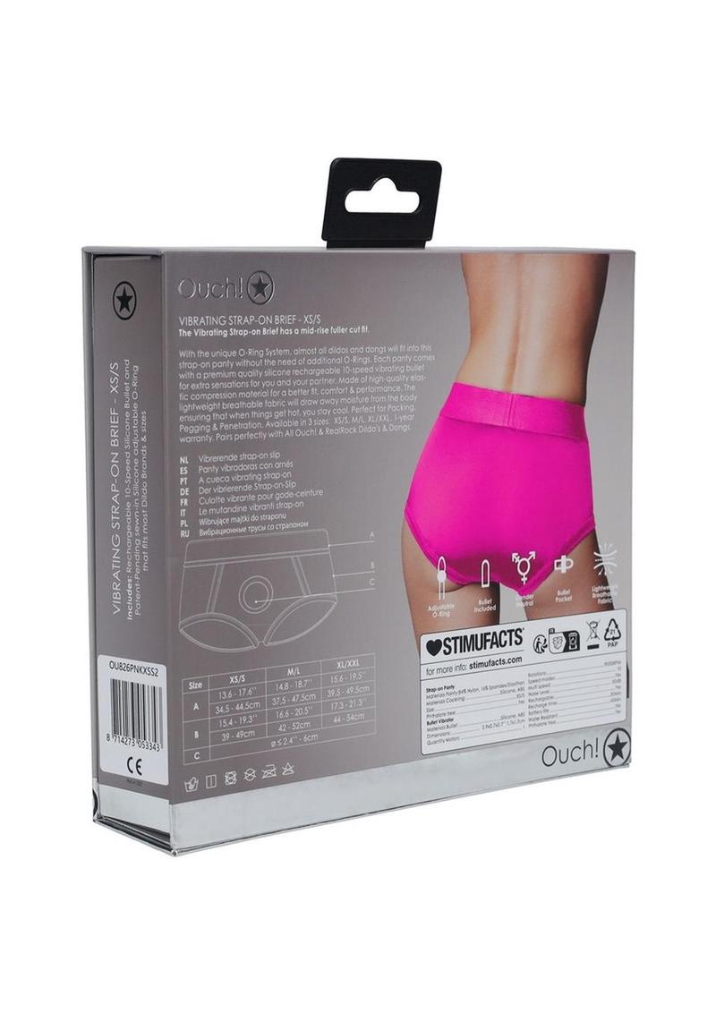 Vibrating Strap-On Brief With Rechargeable Bullet