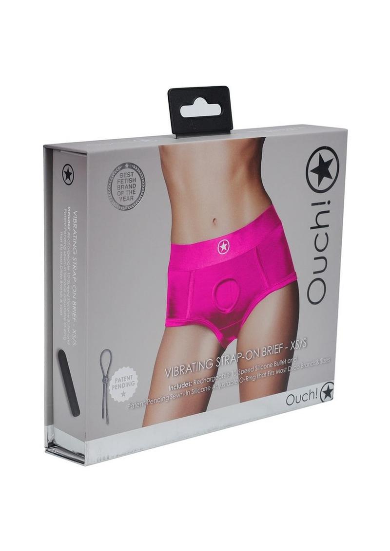 Vibrating Strap-On Brief With Rechargeable Bullet