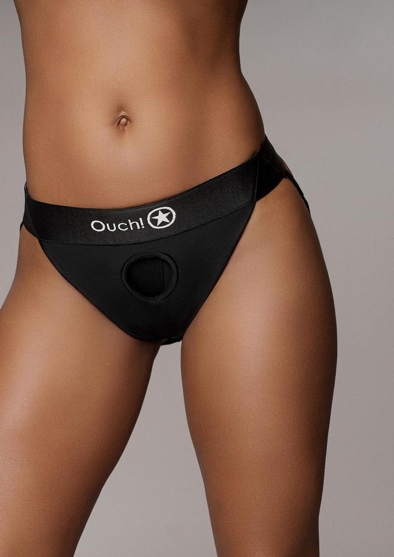 Ouch! Vibe Strap On Panty With Open Rechargeable Bullet
