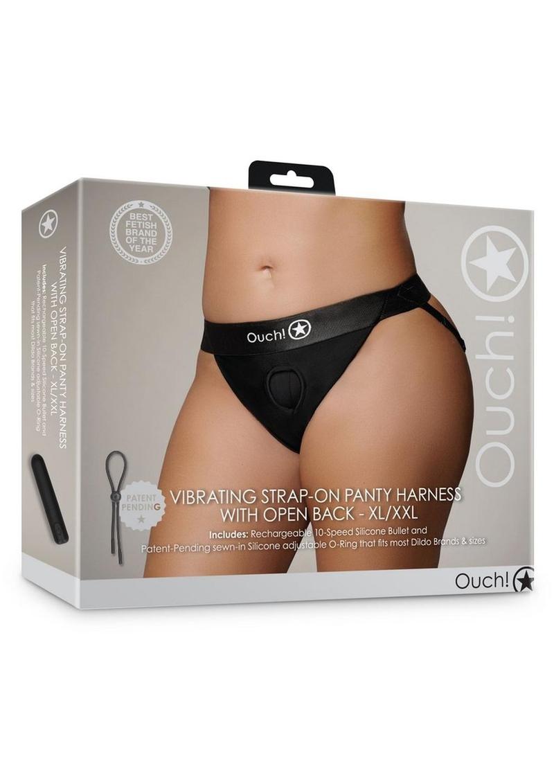 Ouch! Vibe Strap On Panty With Open Rechargeable Bullet