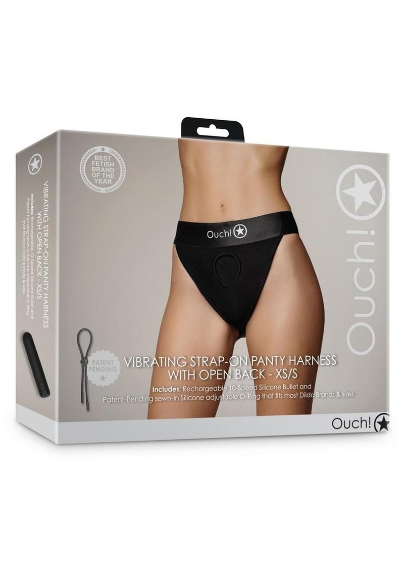 Ouch! Vibe Strap On Panty With Open Rechargeable Bullet