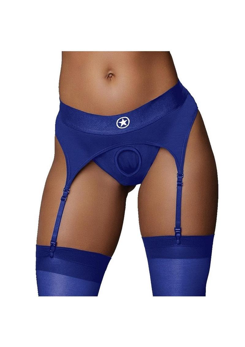 Ouch! Vibrating Strap-On Thong With Rechargeable Bullet