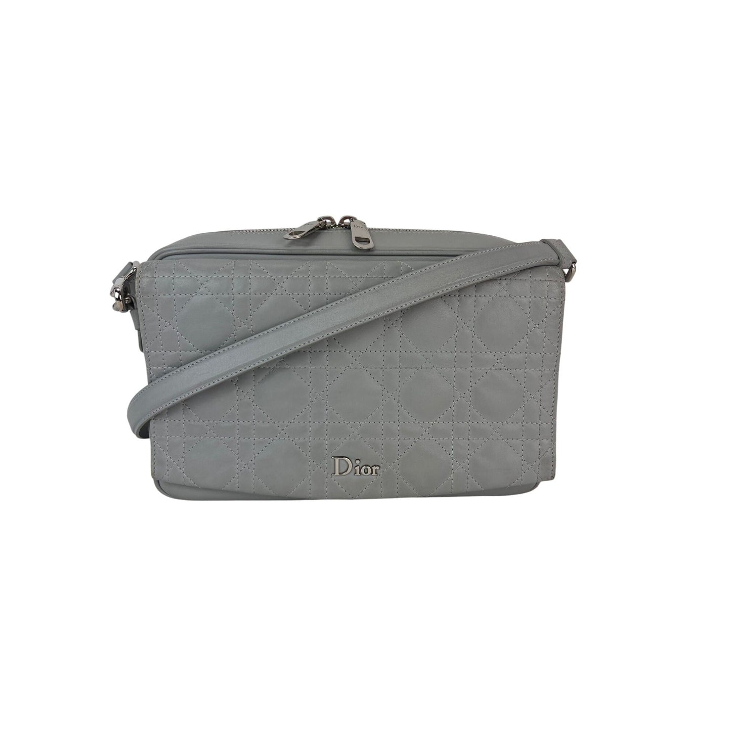 Christian Dior Lambskin Cannage Stardust Small Camera Crossbody Bag