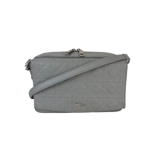 Christian Dior Lambskin Cannage Stardust Small Camera Crossbody Bag